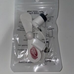 Mini USB Fan For Phones Dr Pepper Branded Brand New Sealed